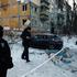 Aftermath of a Russian missile and drone attack, in Kyiv