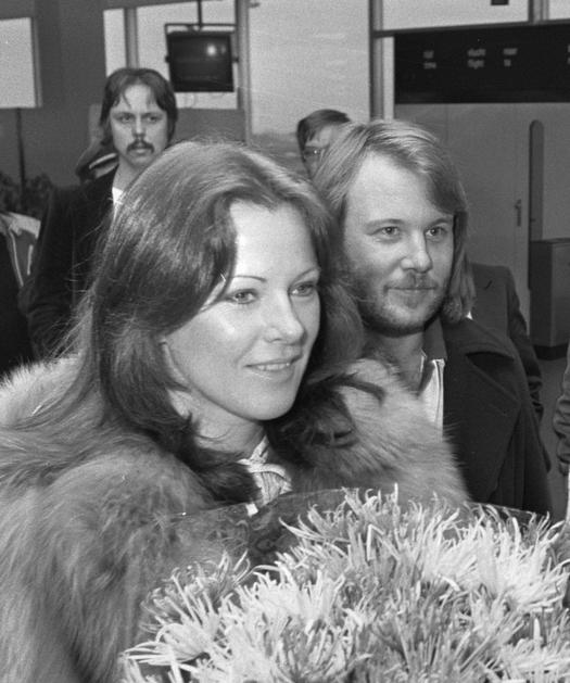 Frida Lyngstad and Benny Andersson in the Netherlands;