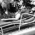 Cardinale, Claudia, * 15.4.1938, Italian actress, full length, lying on sun-lounger, Villa Juan, ADDITIONAL-RIGHTS-CLEARANCE-INFO-NOT-AVAILABLE