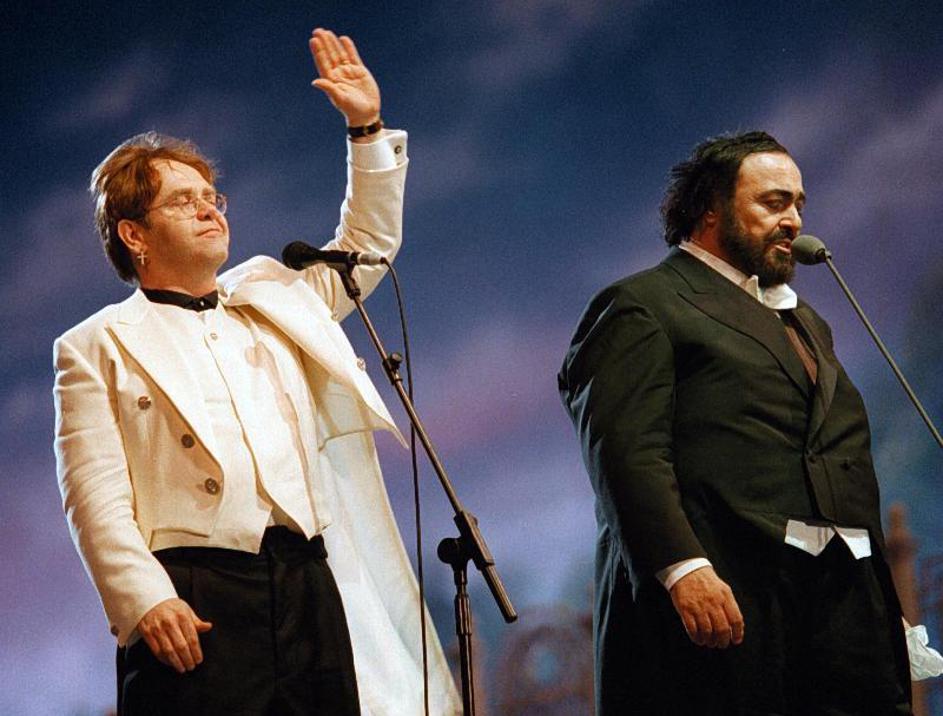 Luciano Pavarotti i Elton John