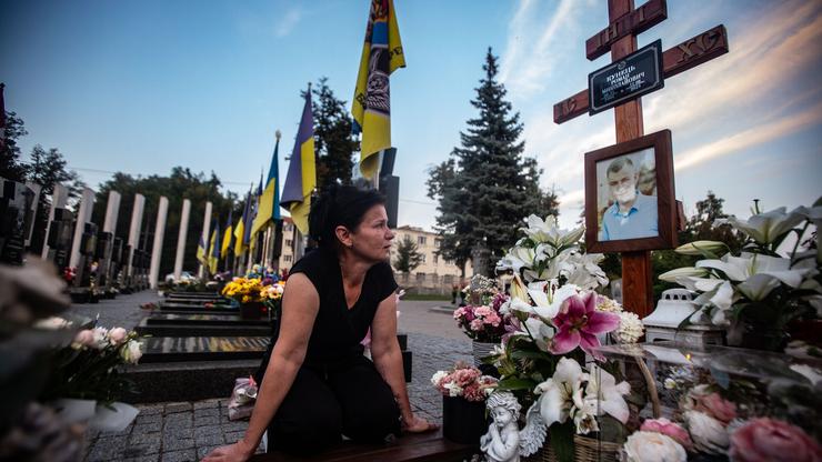 Cemetery In The City Of Sumy For Ukrainian Soldiers Who Fell In The War
