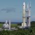 The H3 rocket carrying the Martian Moons Exploration (MMX) rover bound for Mars' moon Phobos at Tanegashima Space Center