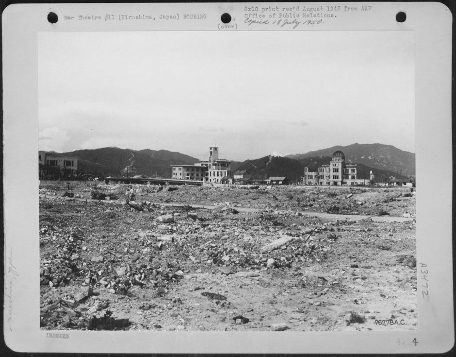 Pacific Air Command, U.S. Army, 3 August, 1946 - Breaking The Flat Expanse Of What Was Once A Large City, A Few Gutted Buildings Rise From The Rubble Of Hiroshima, Japan, As It Looks One Year After Being Razed By The Atomic Bomb. | Author: Profimedia