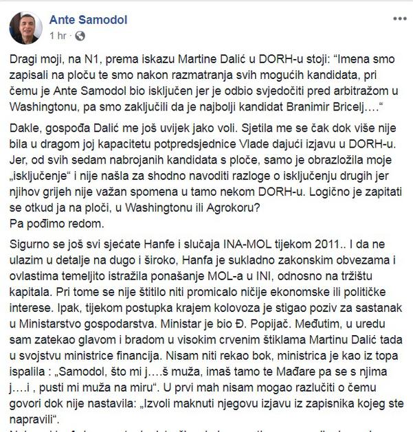 Facebook Ante Samodol