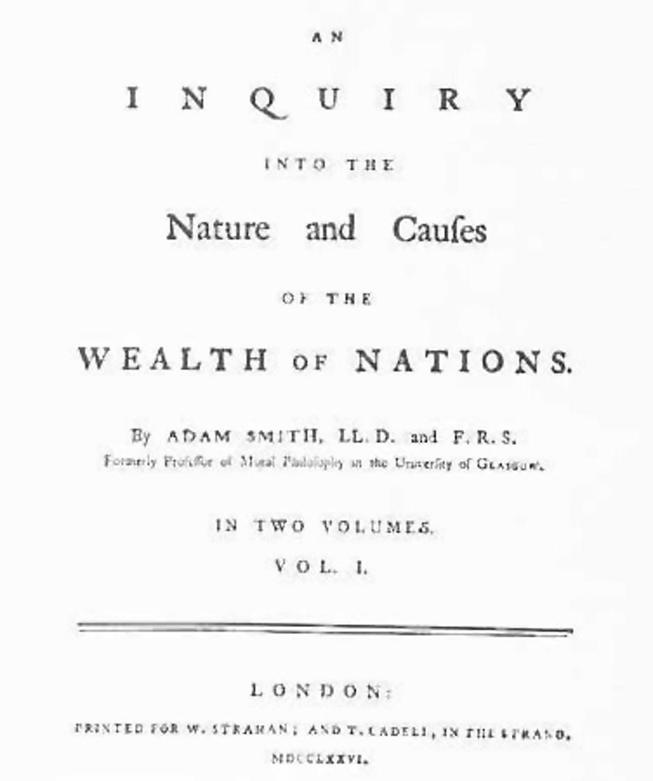  Adam Smith: Istraživanje prirode i uzroka bogatstva naroda | Author: Wikipedia