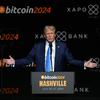 Republican presidential nominee Donald Trump attends the crypto conference in Nashville