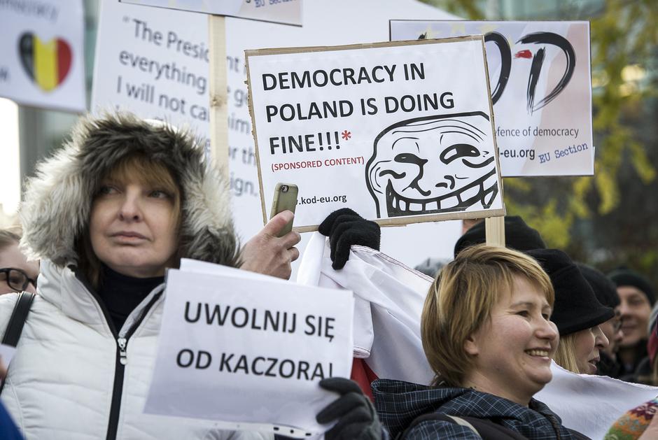 Protesti protiv poljskog predsjednika Andrzeja Dude | Author: Wiktor Dabkowski/DPA/PIXSELL