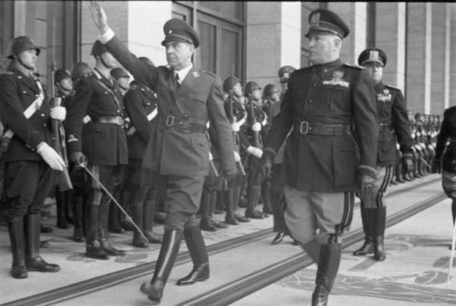 Ante Pavelić i Benito Mussolini | Author: Federico Patellani/ public domain