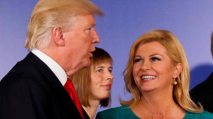 Kolinda Grabar Kitarović i Donald Trump