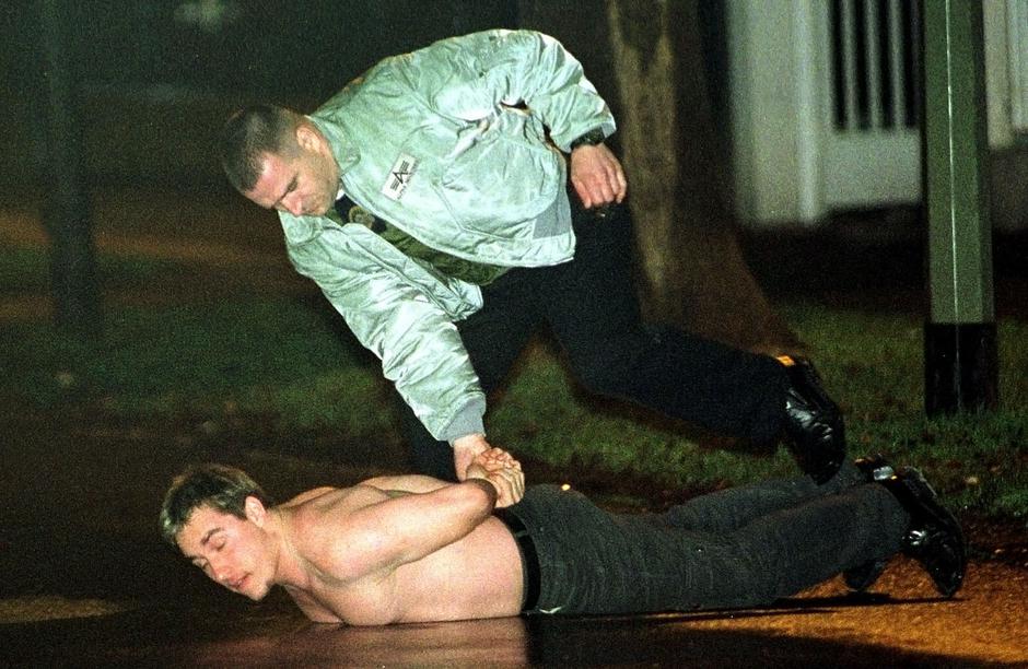 Zagreb: Osu?eni ubojica Sr?an Mla?an ubio policajca i oteo obitelj, arhiva 2002.  | Author: Igor Kralj/HISTORY I/C