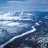 Frozen Watana creek and within the Talkeetna mountains