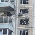 Aftermath of a Ukrainian drone attack in Moscow region