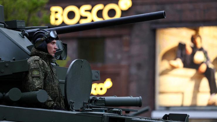 Rehearsal for Victory Day parade in Moscow