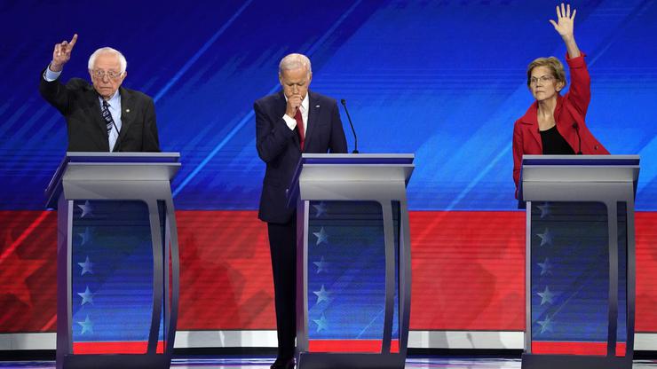 Sanders, Biden i Warren na debati za predizbore Demokratske stranke