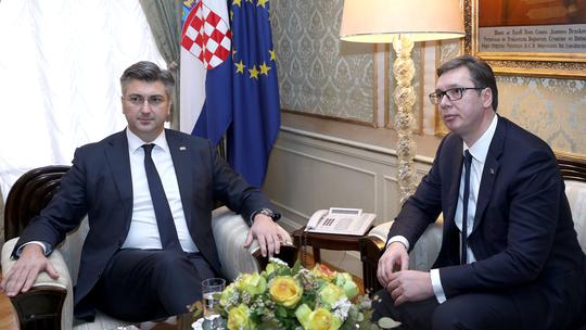 Andrej Plenković i Aleksandar Vučić