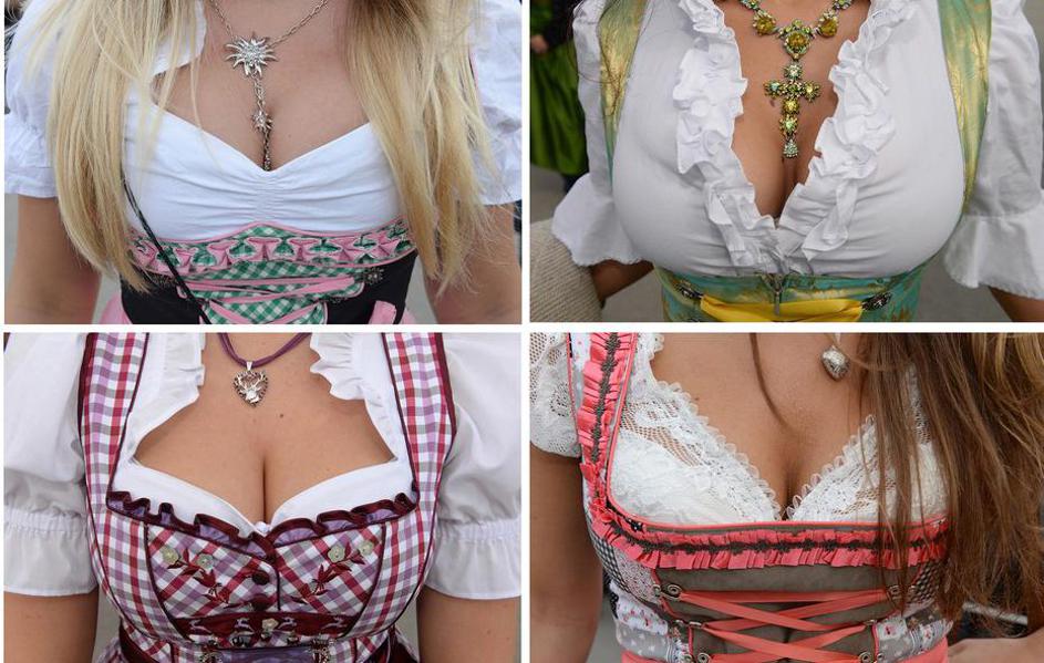 Oktoberfest beer festival 2013 - Cleavages