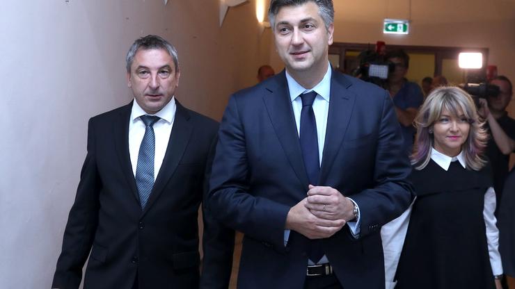 Predrag Štromar i Andrej Plenković