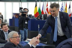 Plenković i Juncker u Strasbourgu