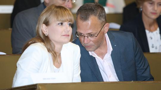 Bruna Esih i Zlatko Hasanbegović u Gradskoj skupštini