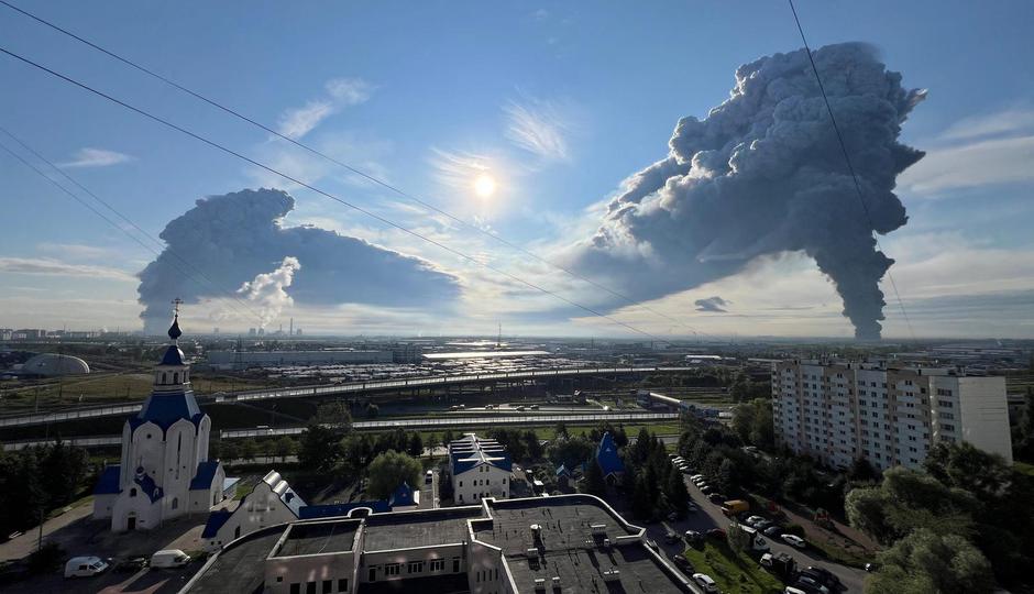 Aftermath of Ukrainian drone attack in Saint Petersburg | Author: STRINGER/REUTERS