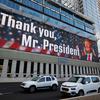 Billboard for Trump in Tel Aviv