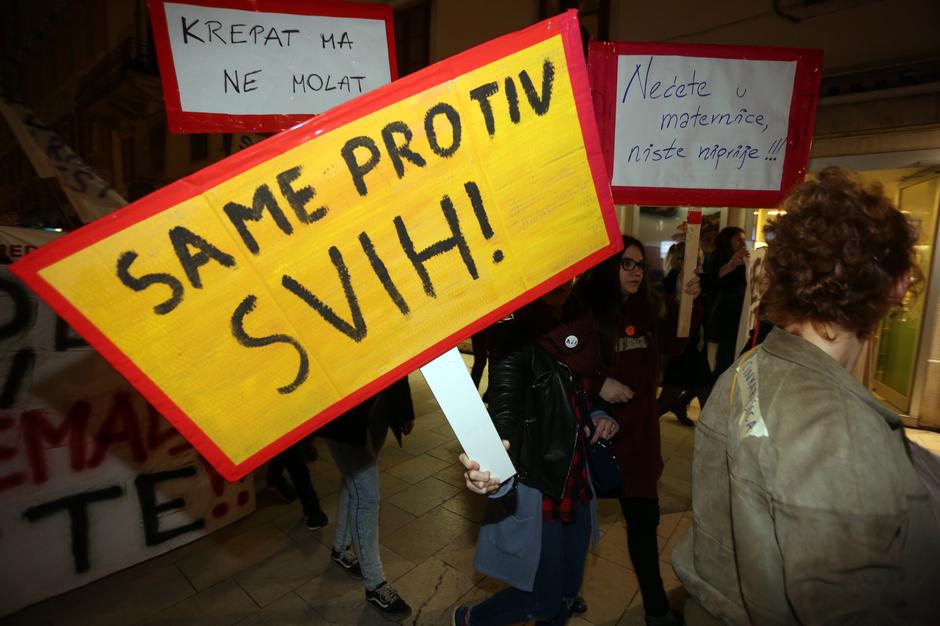 Rijeka: Noćni marš povodom Međunarodnog dana žena | Author: Goran Kovacic (PIXSELL)