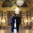 U.S. President Donald Trump receives a tour of Chateau de Versailles from President of France Emmanuel Macron