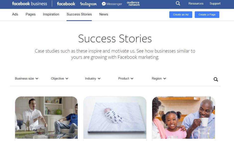 Facebook - Uspješne priče | Author: Screenshot