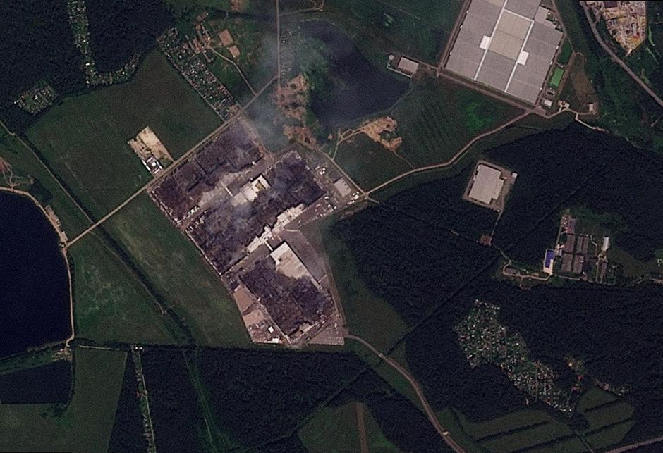 A satellite image shows a damaged Wildberries facility after a Ukrainian drone attack, in Elektrostal | Author: 2026 Planet Labs PBC/REUTERS