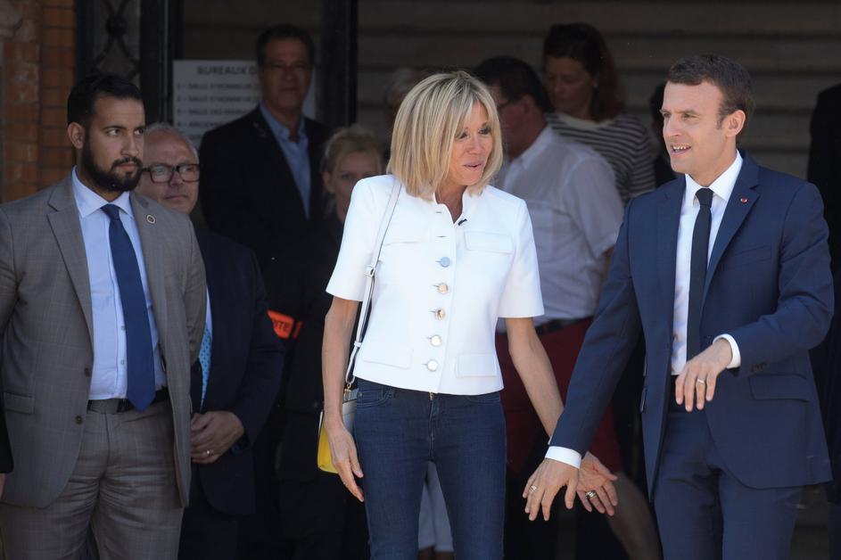Alexandre Benalla, Brigitte i Emmanuel Macron