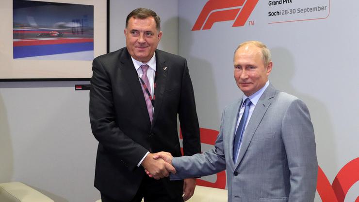 Milorad Dodik i Vladimir Putin u Sočiju