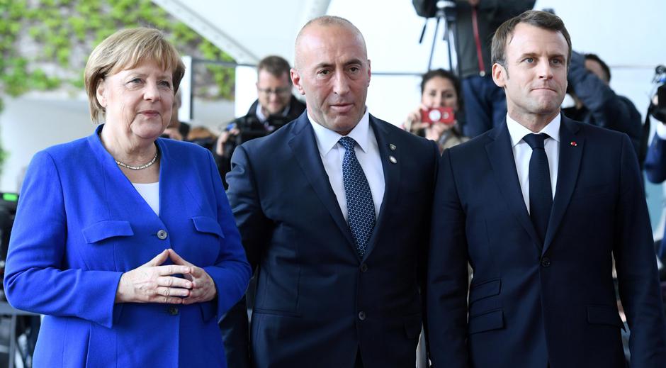 Angela Merkel i Ramush Haradinaj i Emmanuel Macron | Author: Annegret Hilse/REUTERS/PIXSELL