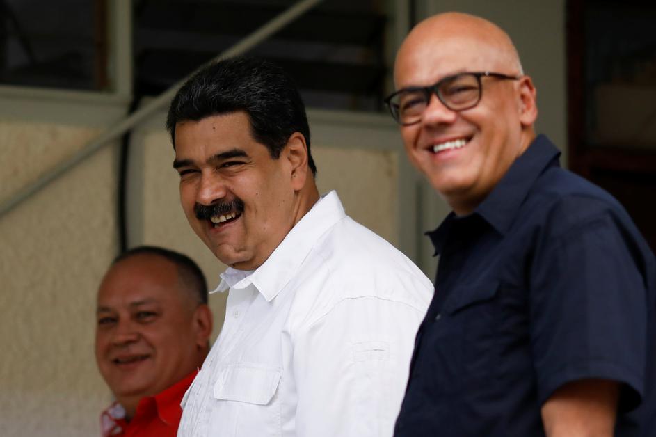 Nicolas Maduro, Jorge Rodriguez i Diosdado Cabello