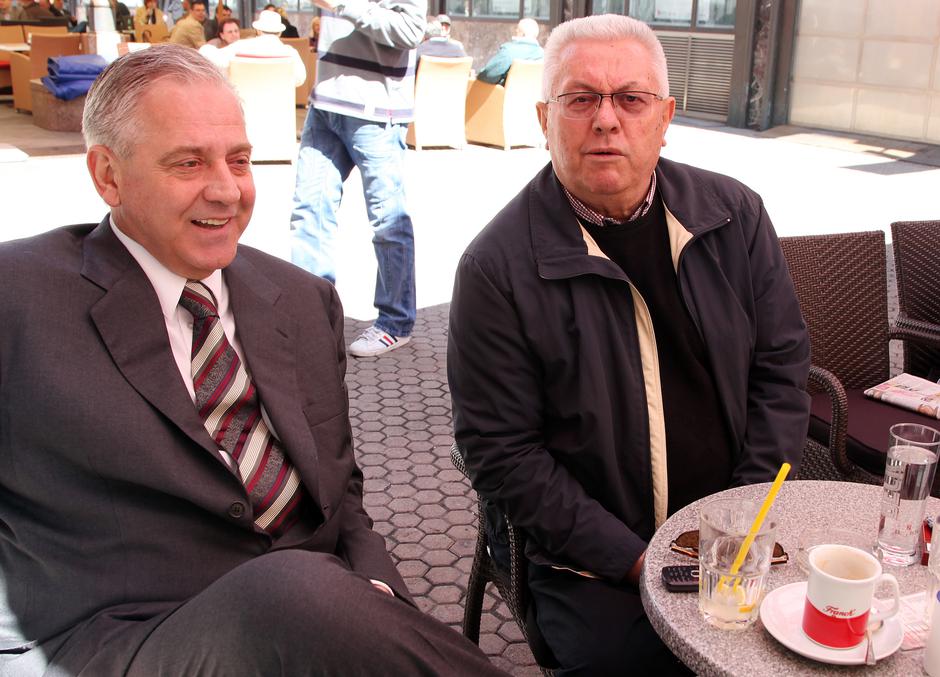 Ivo Sanader i Luka Bebić druže se uz kavu u centru grada | Author: Zarko Basic (PIXSELL)