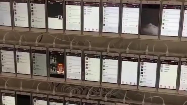 Tisuće mobitela na klik farmi