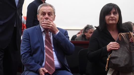 Milan Bandić i njegova suoptuženica Zdenka Palac u trenutku izricanja presude
