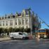 Burnt and destroyed Limoges town hall, which was set ablaze and largely destroyed in an arson attack, in Limoges