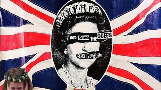 Ilustracija hita Sex Pistolsa "God Save the Queen"
