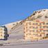 Residential area for the miners. Russian coal mining town Barentsburg at fjord Groenfjorden, Svalbard. The coal mine is still in operation. Arctic Region, Europe, Scandinavia, Norway, Svalbard