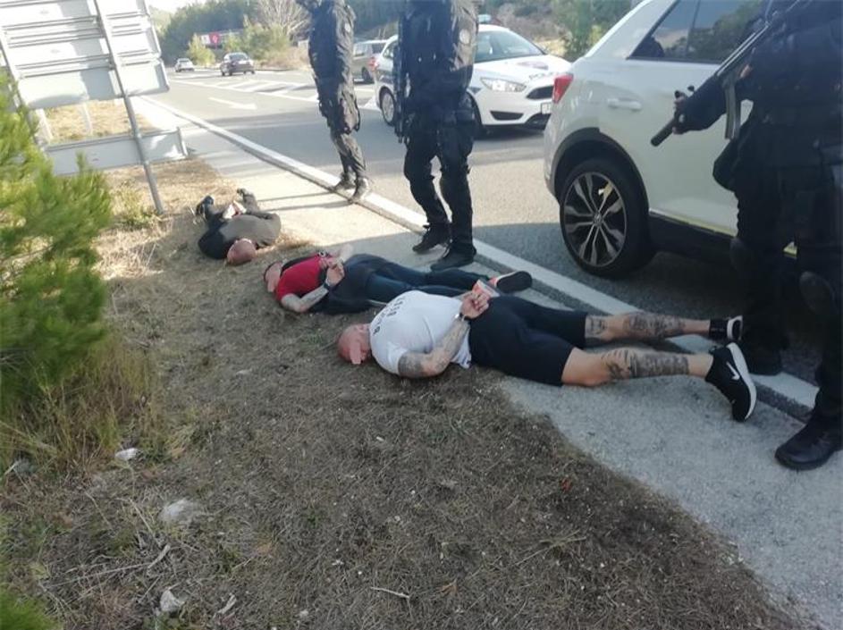 Uhićenje bande kod Splita