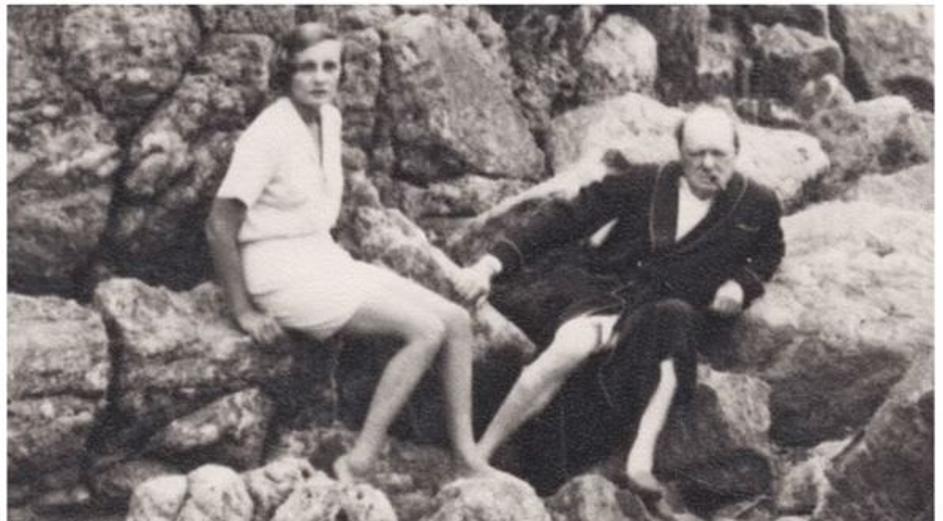 Winston Churchill i Doris Castlerosse na ljetovanju