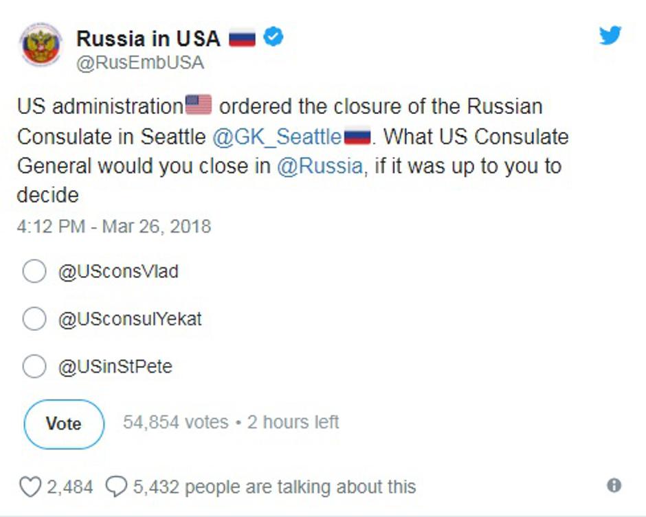 Ruska ambasada | Author: Twitter