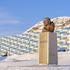 Bust of Lenin. Russian coal mining town Barentsburg at fjord Groenfjorden, Svalbard. The coal mine is still in operation. Arctic Region, Europe, Scandinavia, Norway, Svalbard
