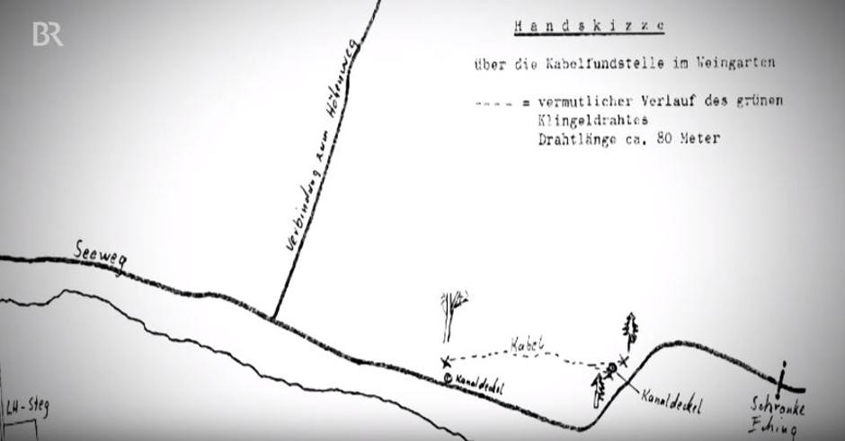 Nacrt terena na kojem je ubijena Ursula Herrmann | Author: YouTube screenshot