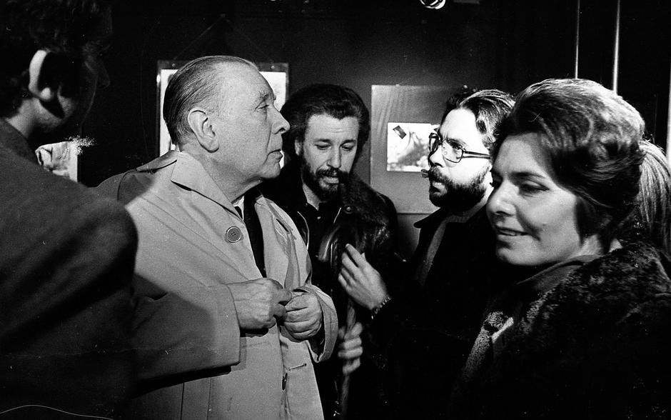 Argentine fiction writer Jorge Luis Borges, after a lecture given in Buenos Aires, August 26th, 1974. | Author: Profimedia