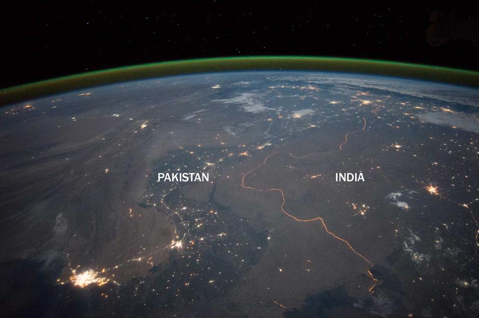 Granice između država vidljive iz svemira | Author: NASA