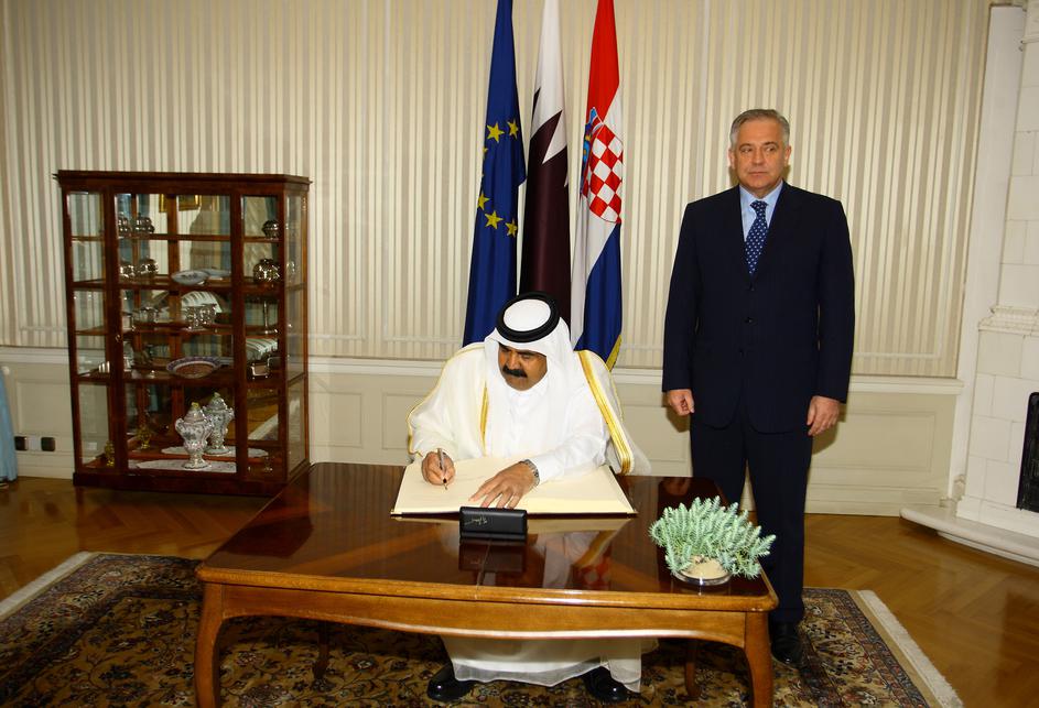 Hamad bin Khalifa Al-Thani i Ivo Sanader
