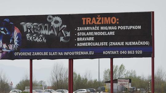 Čakovec: Trvtka Tremak putem jumbo plakata traži radnike