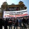 Prosvjed Građanske inicijative za Hrvatsku bez totalitarističke simbolike