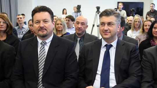 Lovro Kuščević i Andrej Plenković